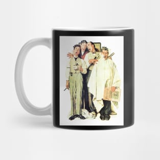 Barbershop Quartet 1936 - Norman Rockwell Mug